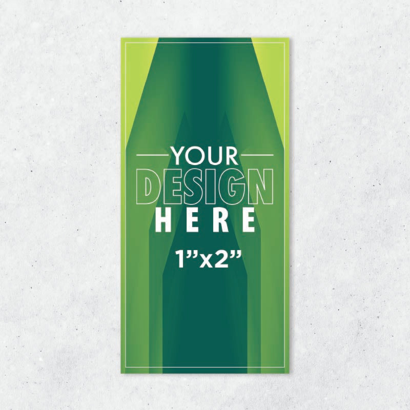 1"x2" Rectangle Vinyl Stickers (Starting x50 units) AG Graphics Online Store