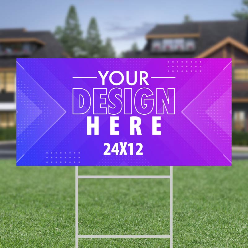 24"x12" Lawn Sign AG Graphics Online Store