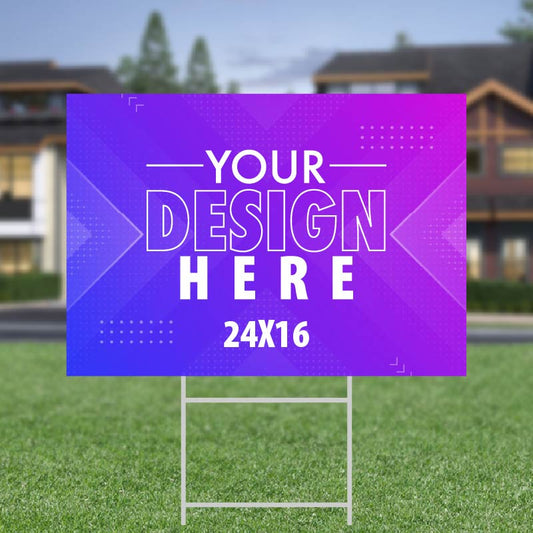 24"x16" Lawn Signs AskGuy Design to print