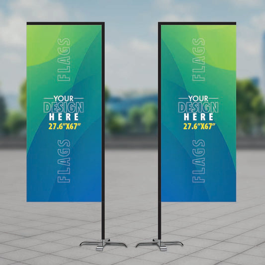 Rectangular Flag 2.3' 5.6' AskGuy Design to print