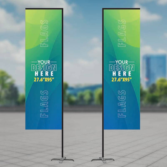 Rectangular Flag 2.3' 8' AskGuy Design to print