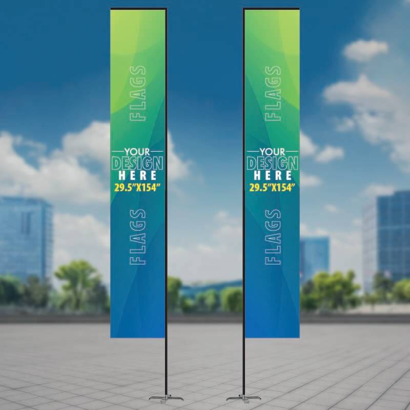 Rectangular Flag 2.5'x13' AskGuy Design to print