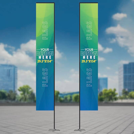 Rectangular Flag 2.5'x13' AskGuy Design to print