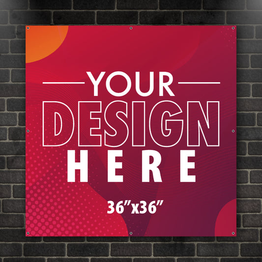 36"x36" 13oz Banner with Grommets AG Graphics Online Store