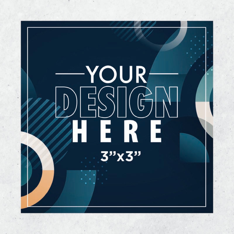 3"x3" Square Vinyl Stickers (Starting X50 units) AG Graphics Online Store