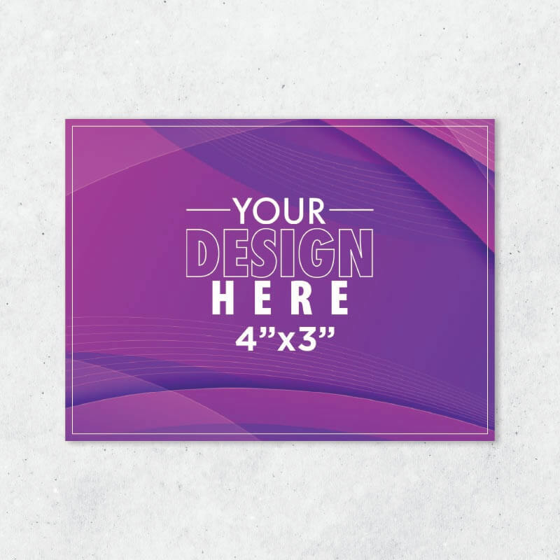 4"x3" Rectangle Vinyl Stickers (Starting x50 units) AG Graphics Online Store