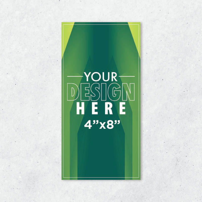 8"x4" Rectangle Vinyl Stickers (Starting x50 units) AG Graphics Online Store