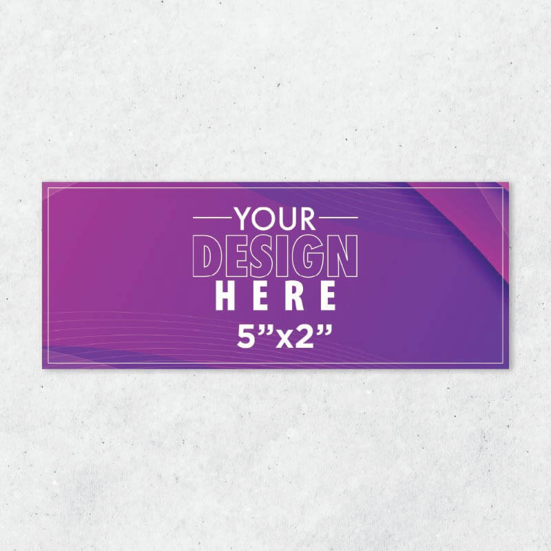 5"x2" Rectangle Vinyl Stickers (Starting x50 units) AG Graphics Online Store