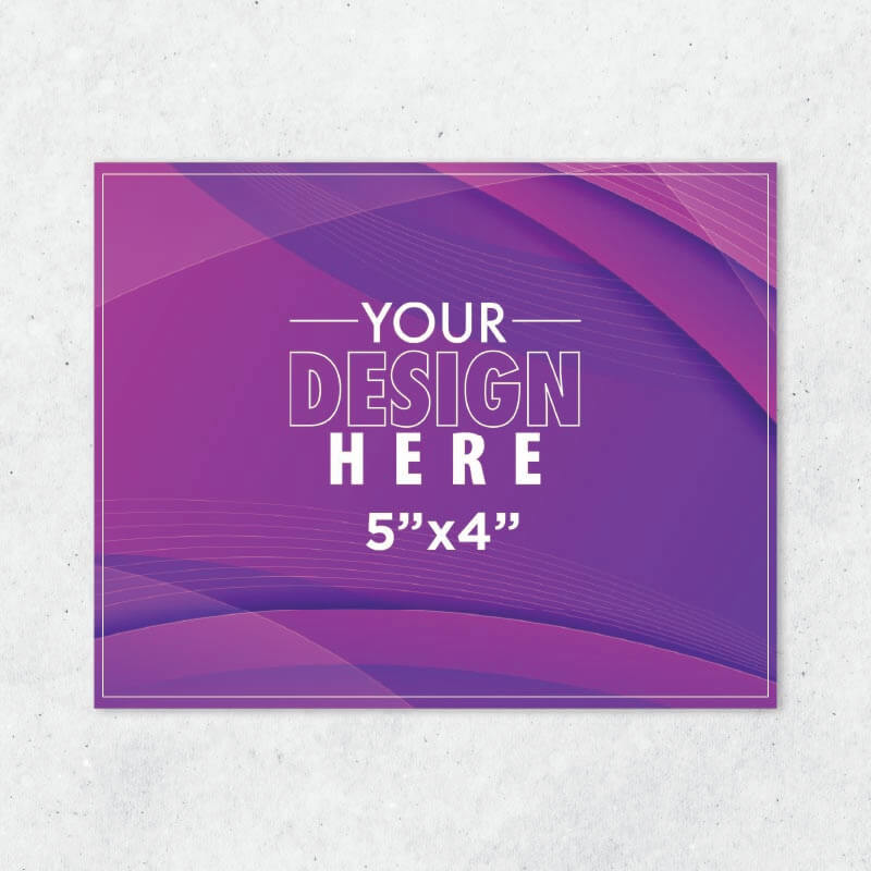 5"x4" Rectangle Vinyl Stickers (Starting x50 units) AG Graphics Online Store