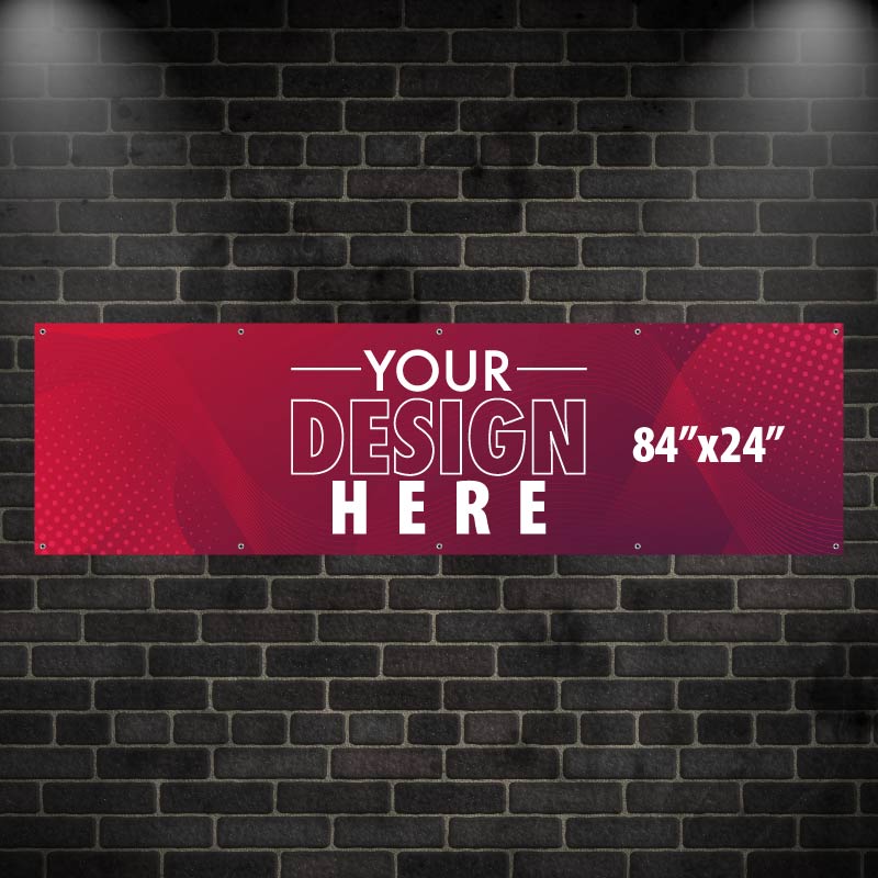 84"x24" 13oz Banner with Grommets AG Graphics Online Store