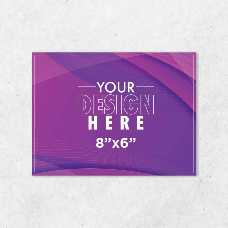 8"x6" Rectangle Vinyl Stickers (Starting x50 units) AG Graphics Online Store