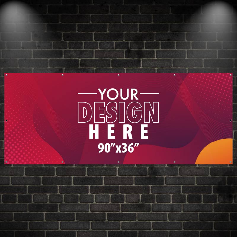 90"x36" 13oz Banner with Grommets AG Graphics Online Store