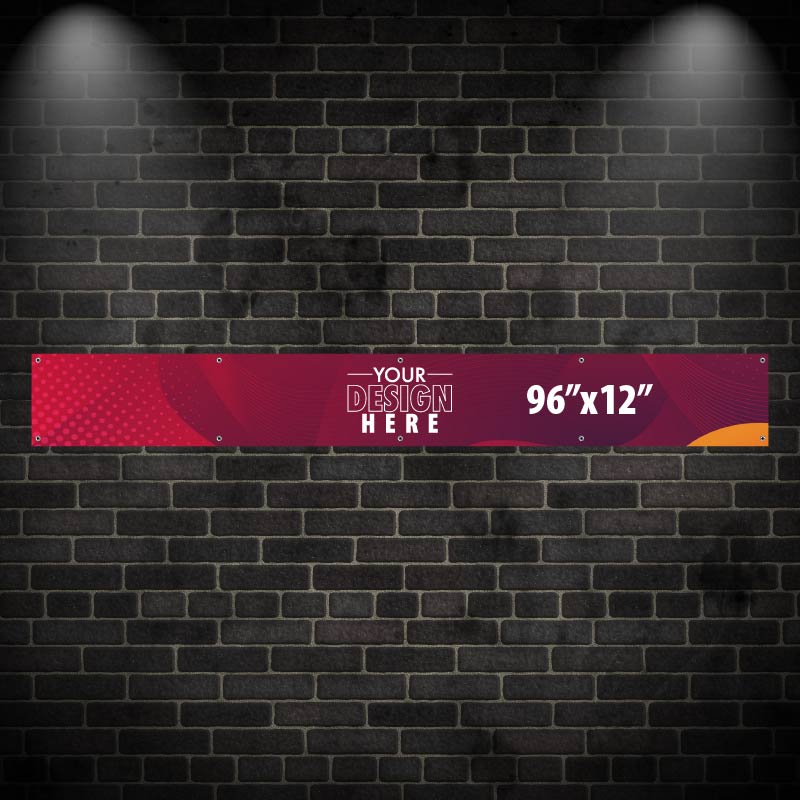 96"x12" 13oz Banner with Grommets AG Graphics Online Store