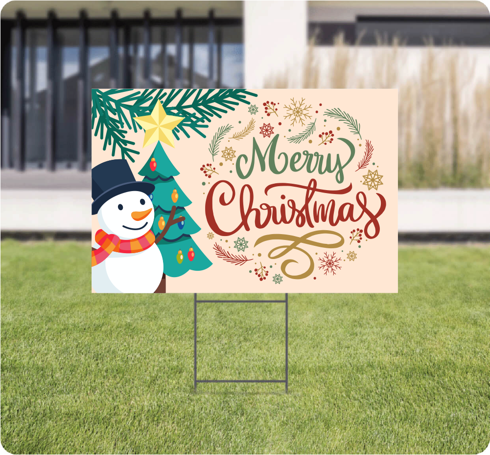 Christmas Lawn Signs AskGuy Design to print