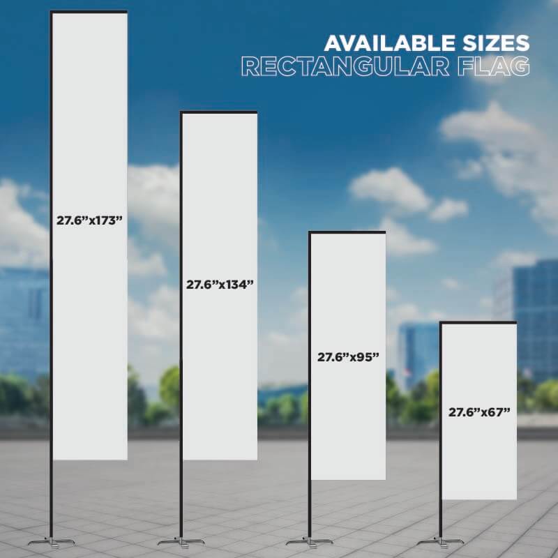 Rectangular Flag 2.3' 8' AskGuy Design to print