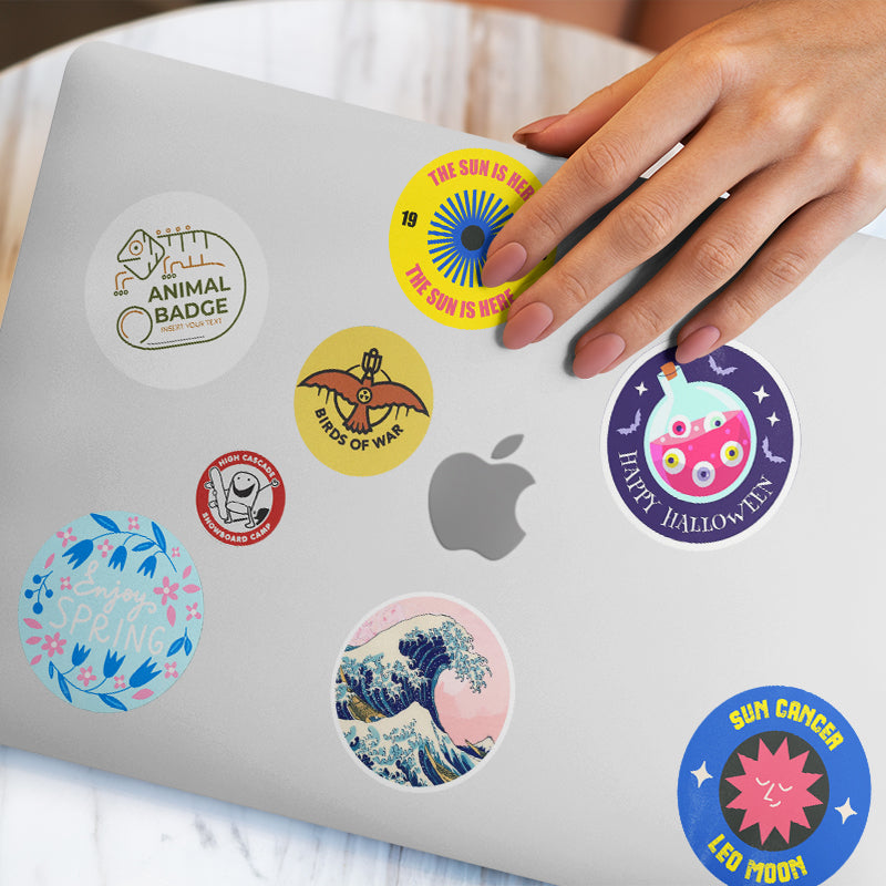 5"x5" Circle Vinyl Stickers (Starting X50 units) AG Graphics Online Store