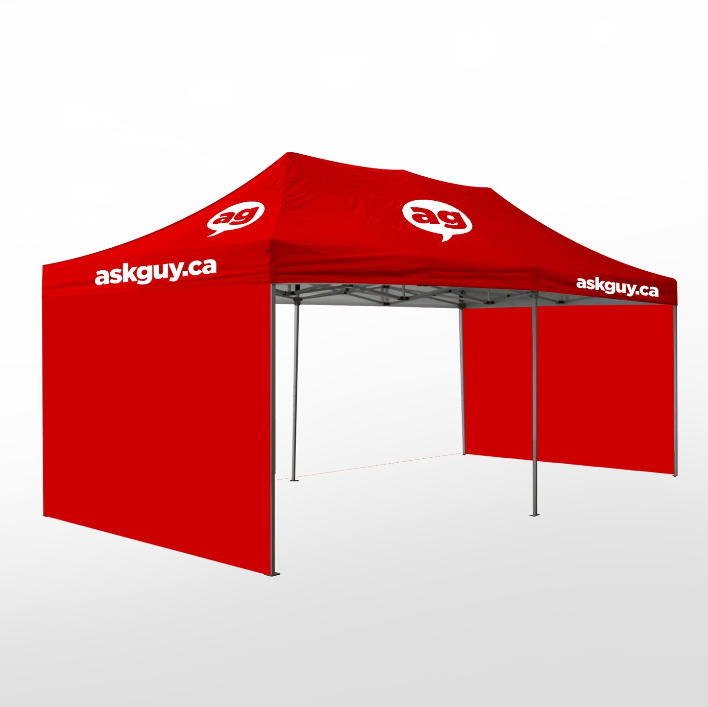 Custom printed tents 10X20 ft AG Graphics Online Store