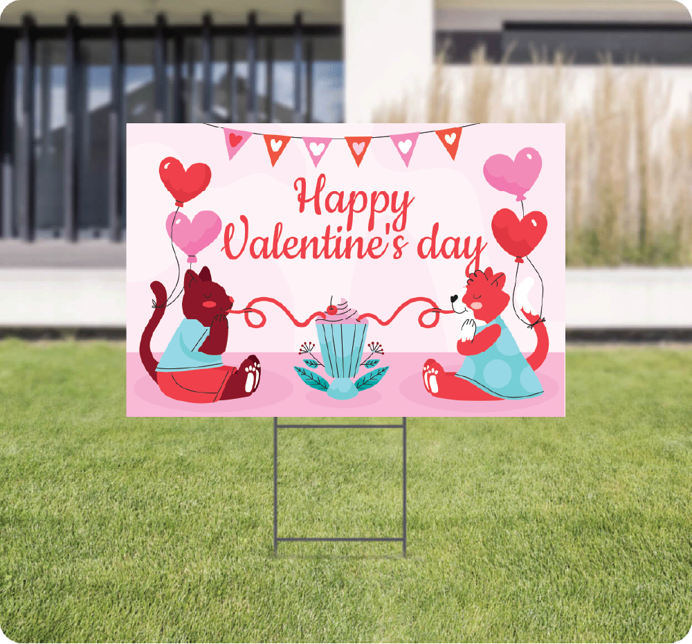 Valentine's Day Lawn Signs AskGuy Design to print