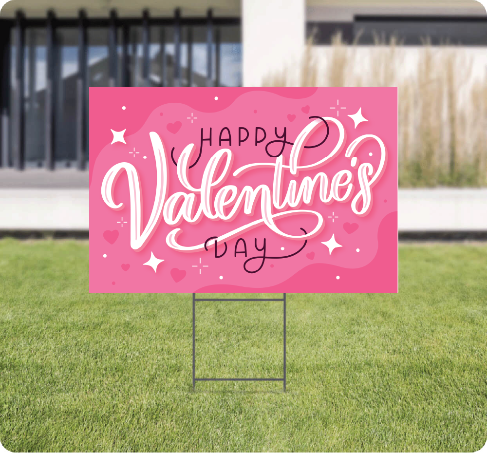 Valentine's Day Lawn Signs AskGuy Design to print