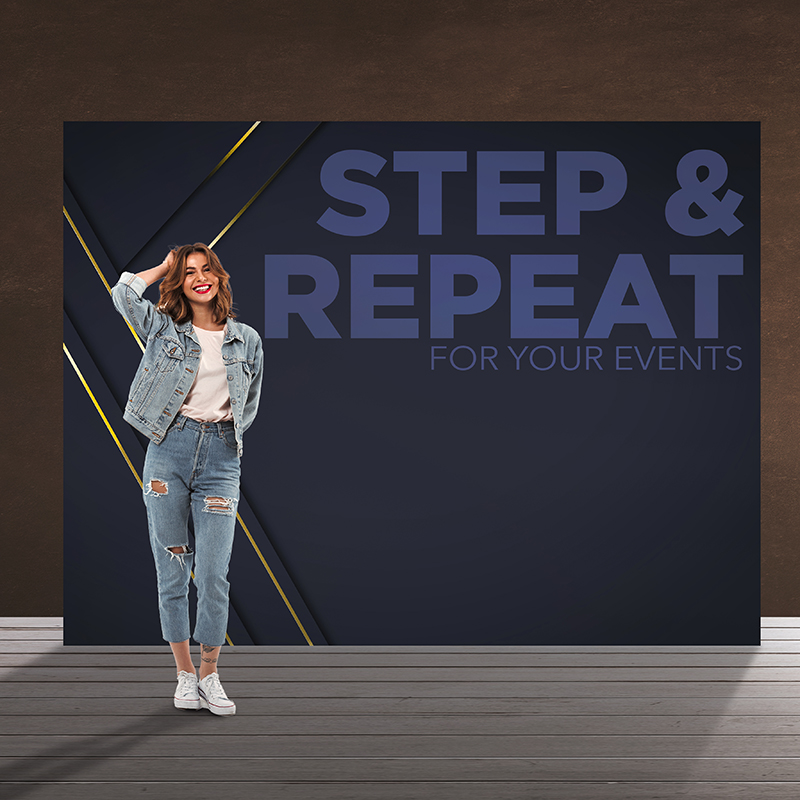 Step & repeat, promotional banner backdrop stand