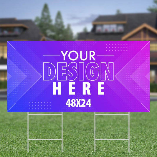 48"x24" Lawn Sign AG Graphics Online Store