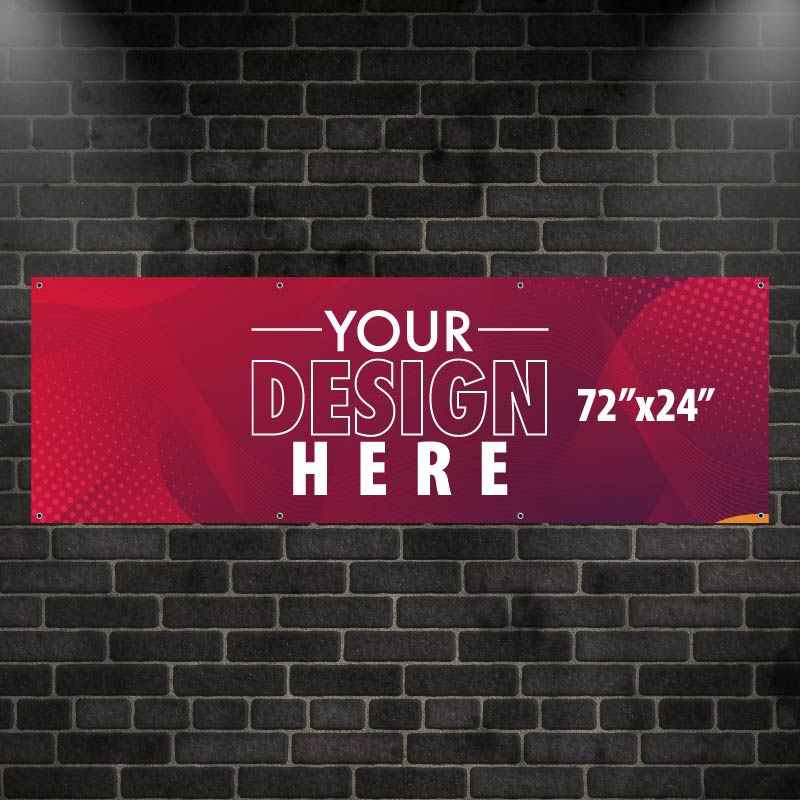 72"x24" 13oz Banner with Grommets AG Graphics Online Store