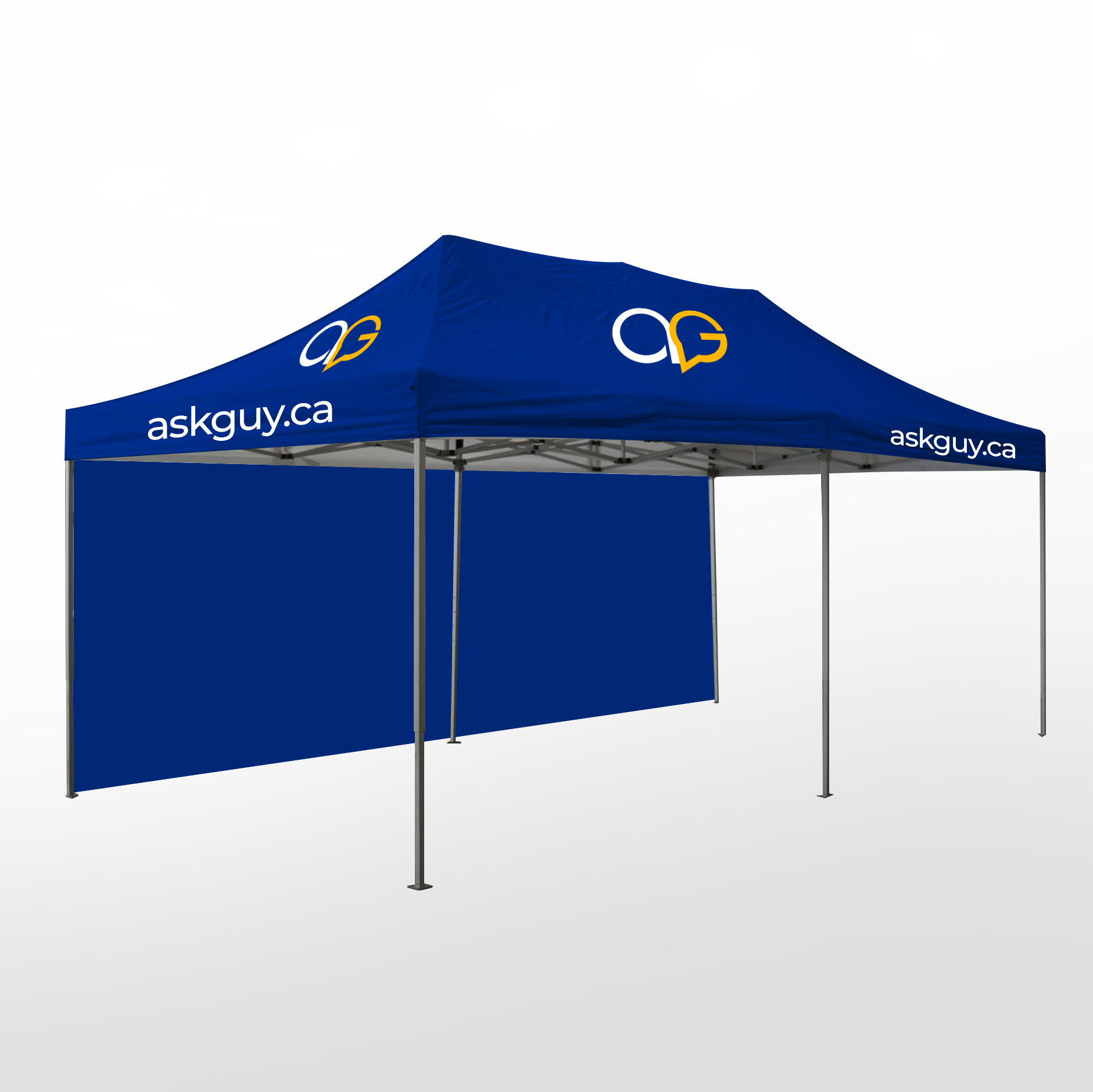 Custom printed tents 10X20 ft AG Graphics Online Store