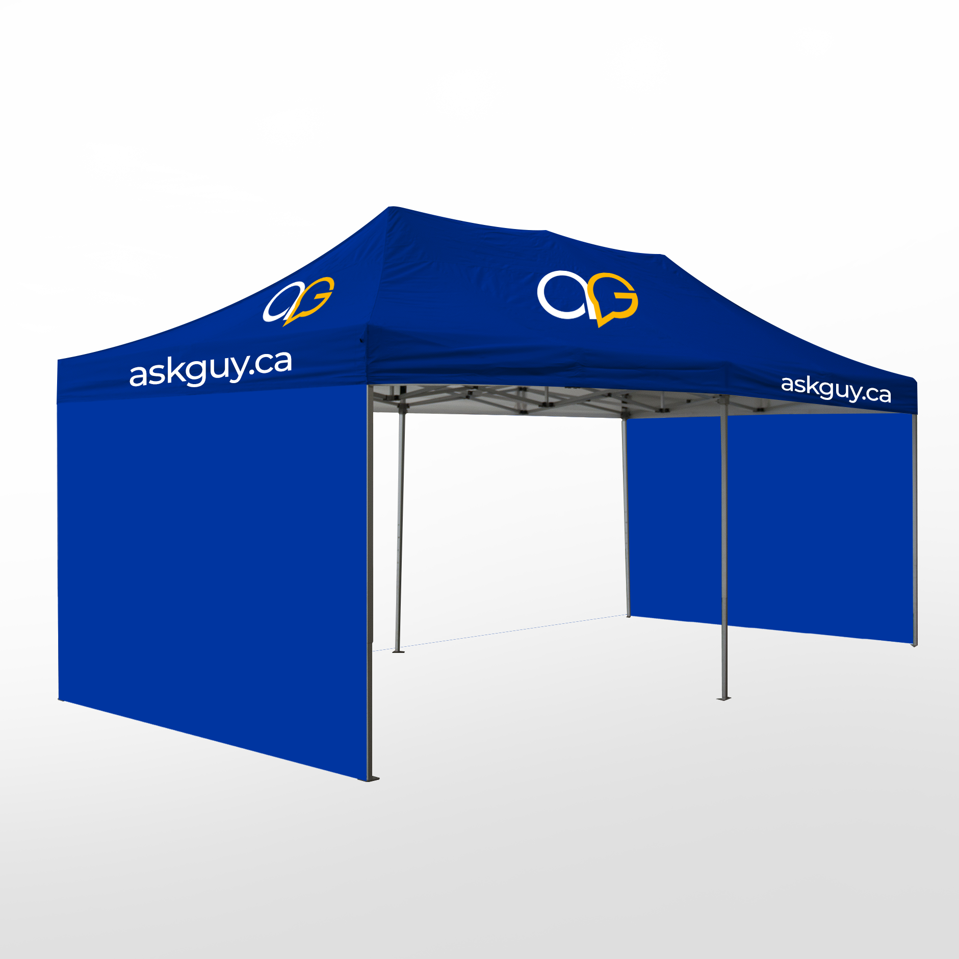 Custom printed tents 10X20 ft AG Graphics Online Store