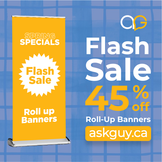 Rollup Banner Stand AskGuy Design to print