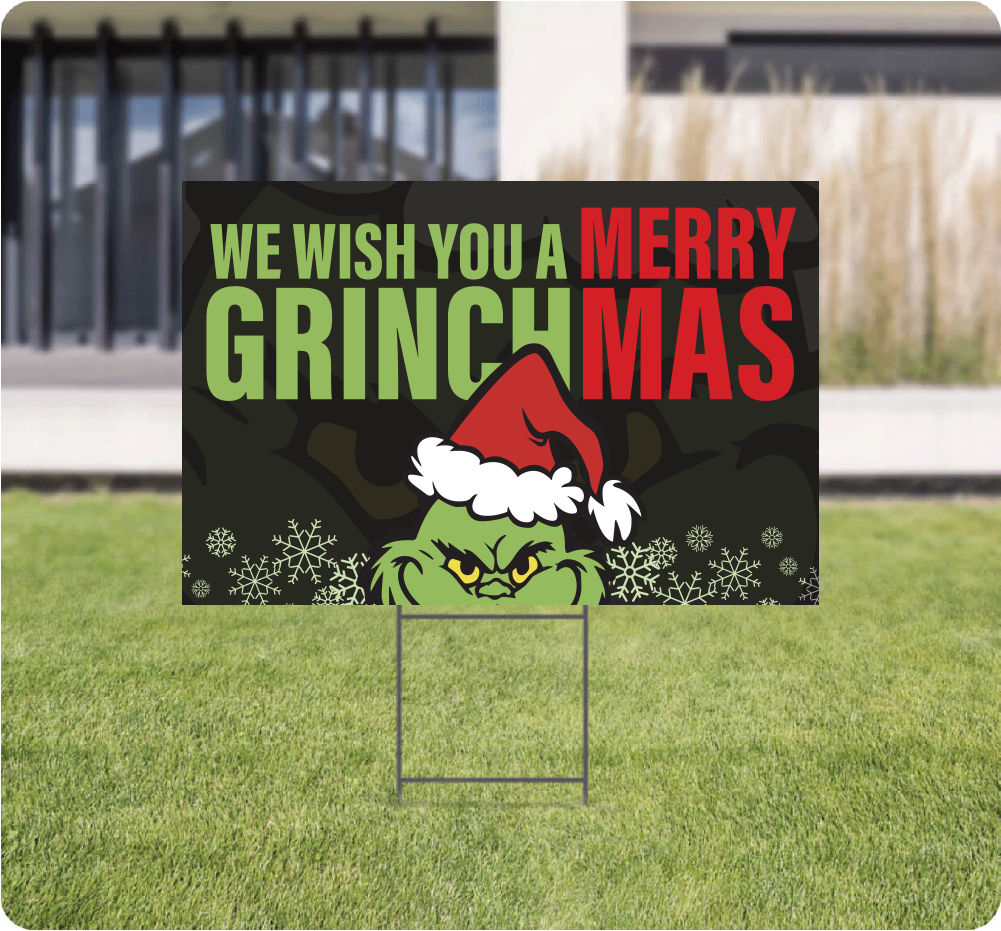 Grinchmas Lawn Signs AG Graphics Online Store