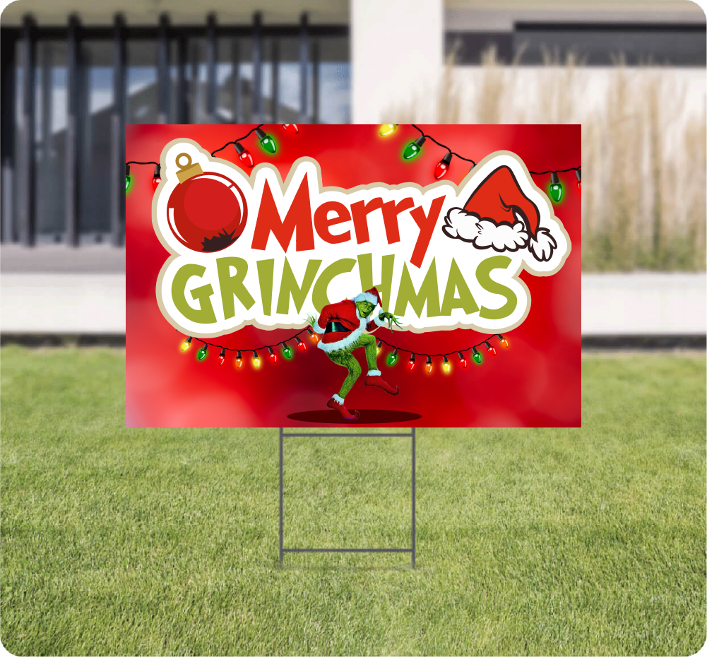 Grinchmas Lawn Signs AG Graphics Online Store