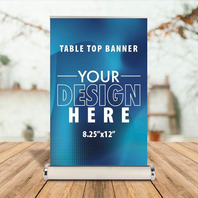 Table Top Banner Stand AG Graphics Online Store