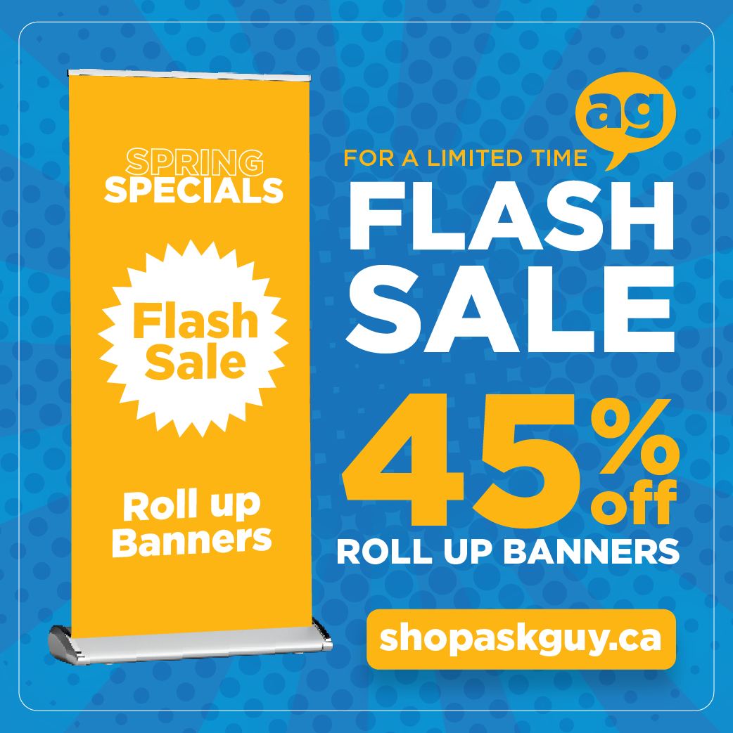 Rollup Banner Stand AskGuy Design to print