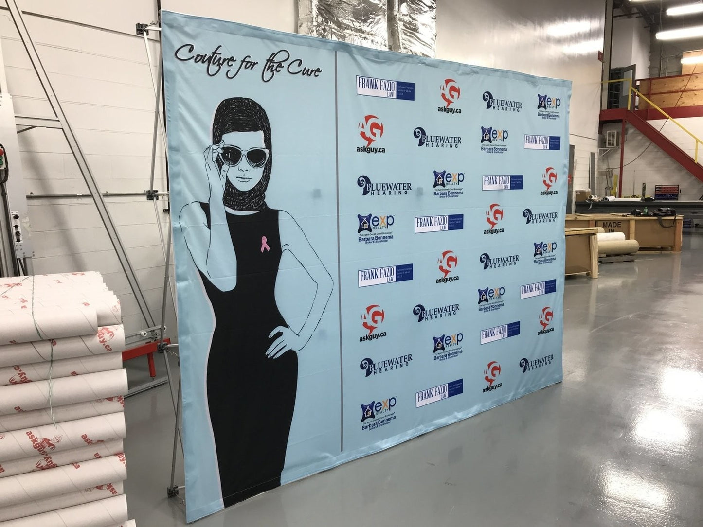 Step and Repeat back-wall AskGuy Design to print