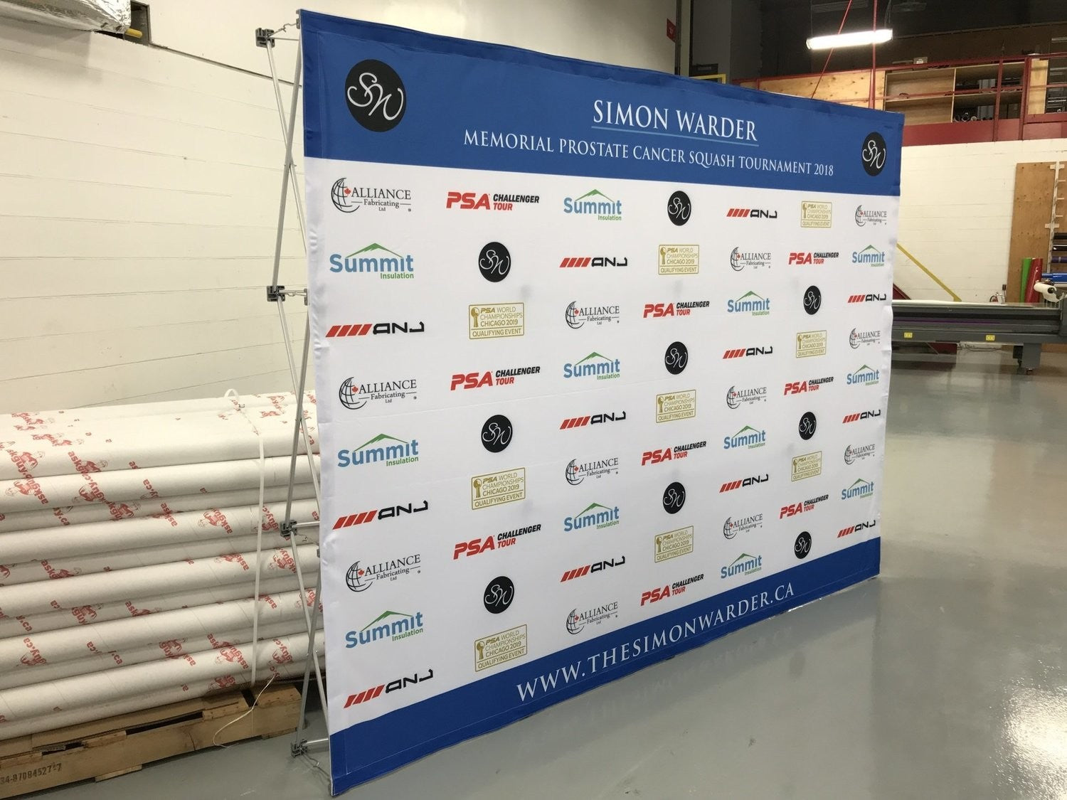 Step and Repeat back-wall AskGuy Design to print