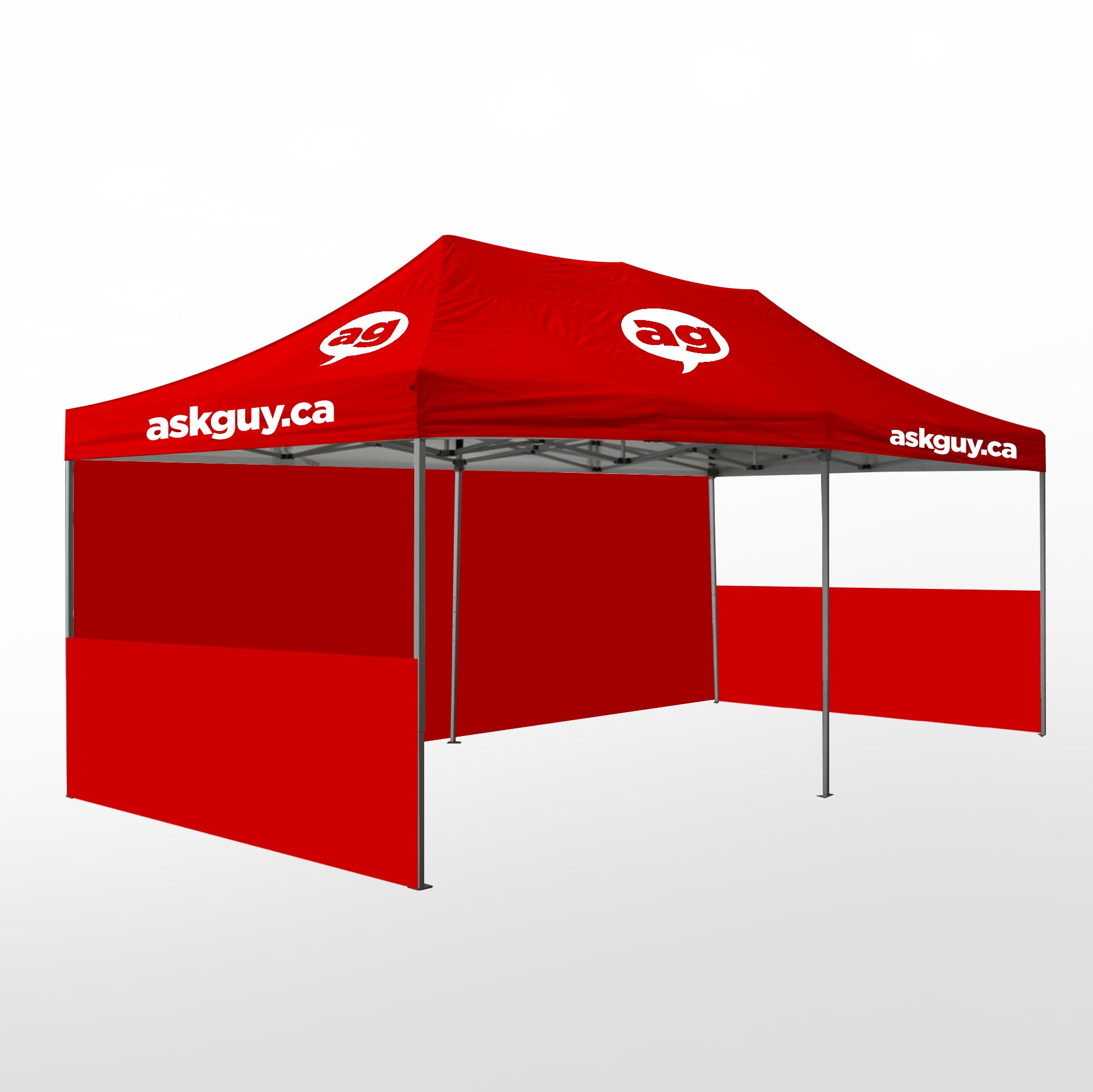 Custom printed tents 10X20 ft AG Graphics Online Store
