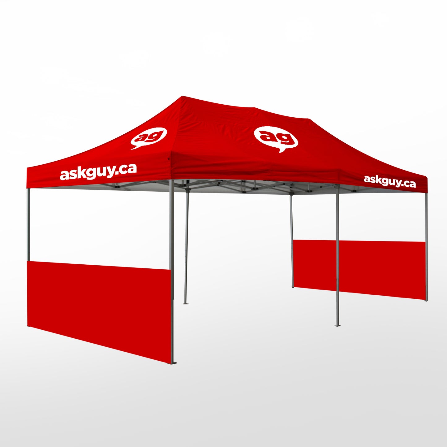 Custom printed tents 10X20 ft AG Graphics Online Store