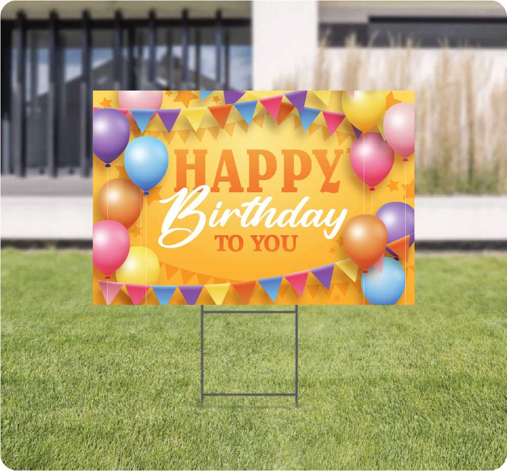 Birthday Lawn Signs AskGuy Design to print