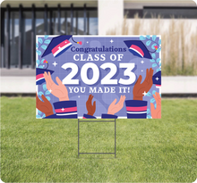 Load image into Gallery viewer, Graduation Lawn Signs AskGuy Design to print
