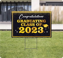 Load image into Gallery viewer, Graduation Lawn Signs AskGuy Design to print

