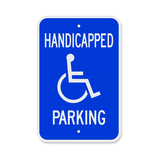 ACCESIBLE PARKING SIGNS 12" x 18" AG Graphics Online Store