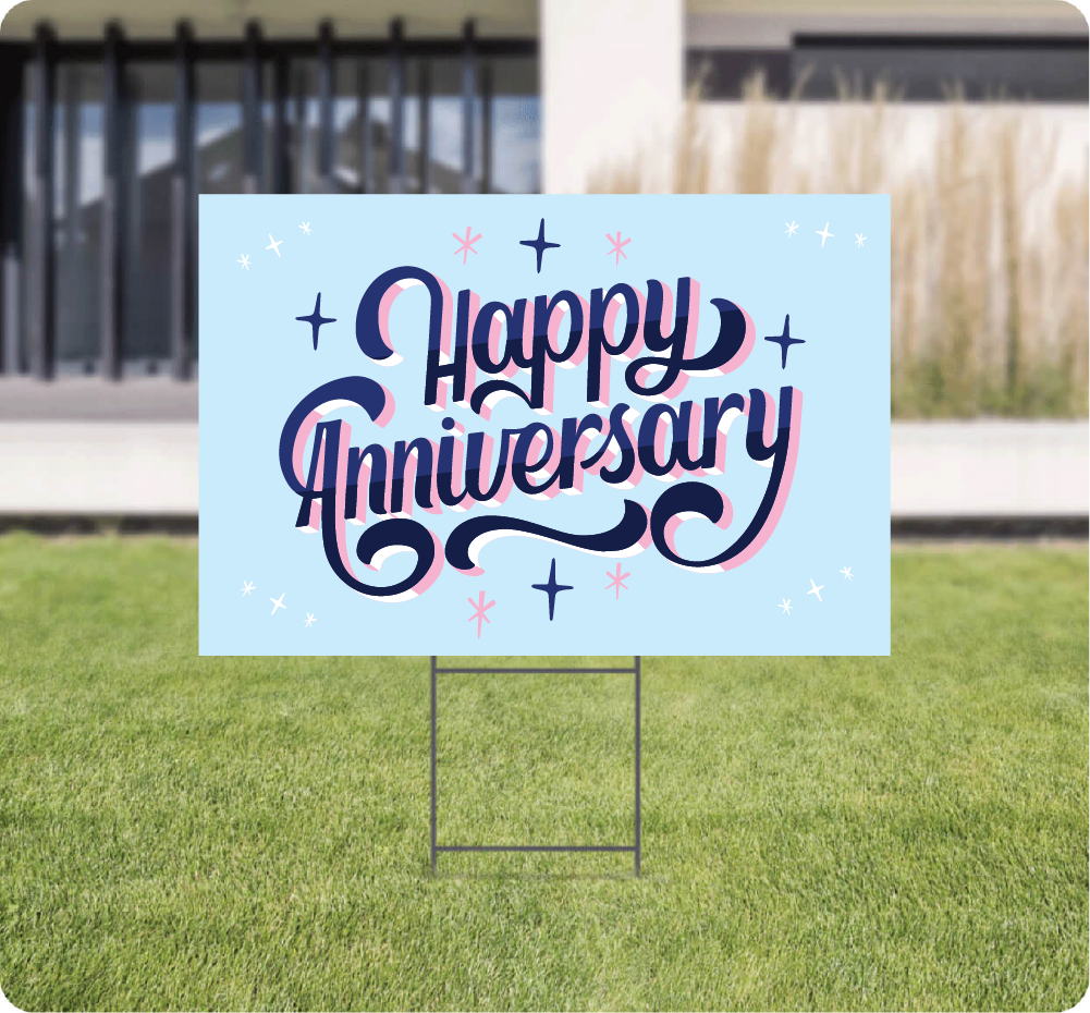 Anniversary Lawn Signs AskGuy Design to print